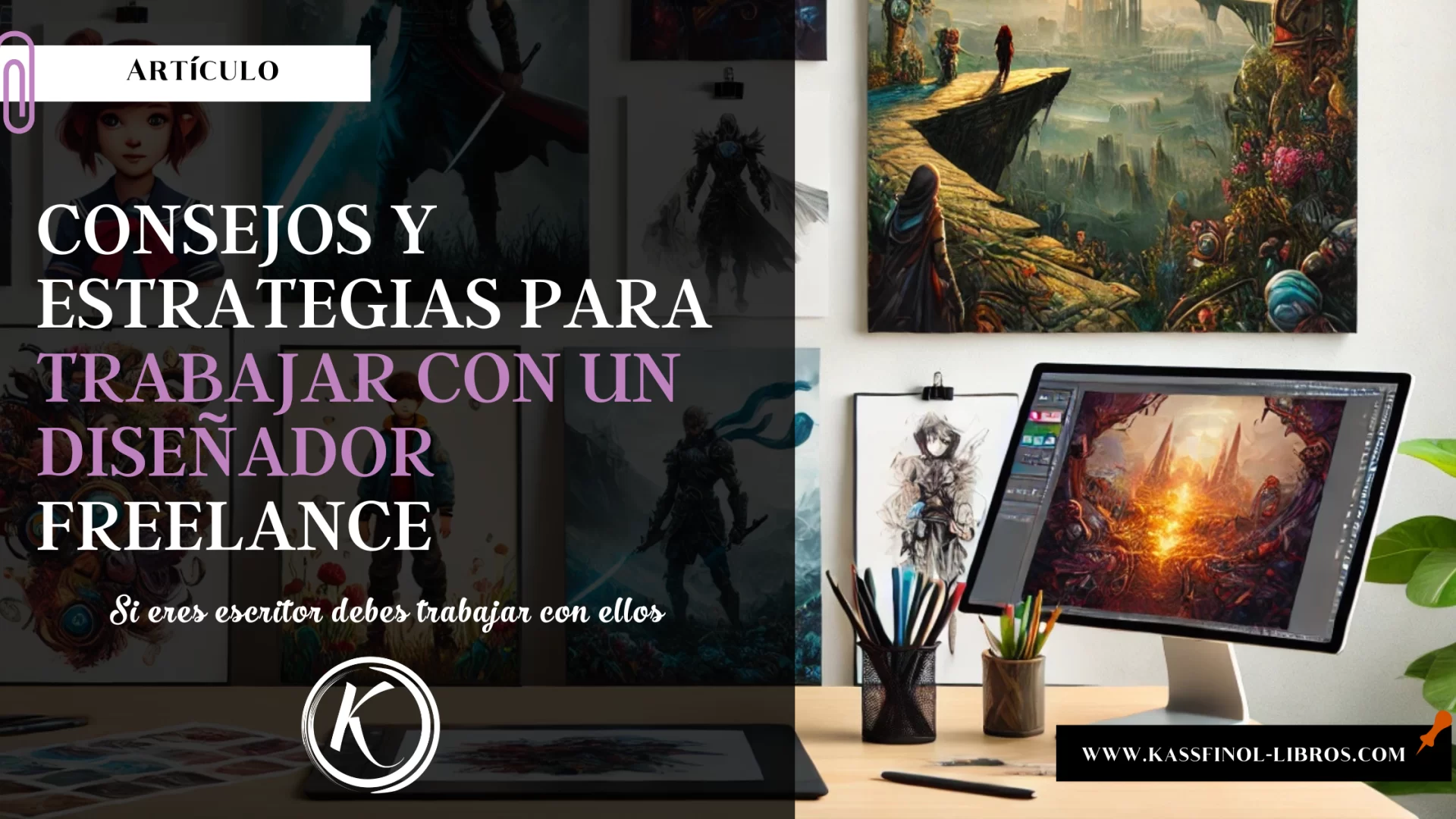 Consejos y estrategias para trabajar con un diseñador freelance si eres escritor