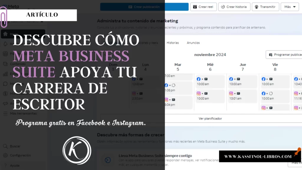 Descubre Cómo Meta Business Suite apoya tu carrera de escritor