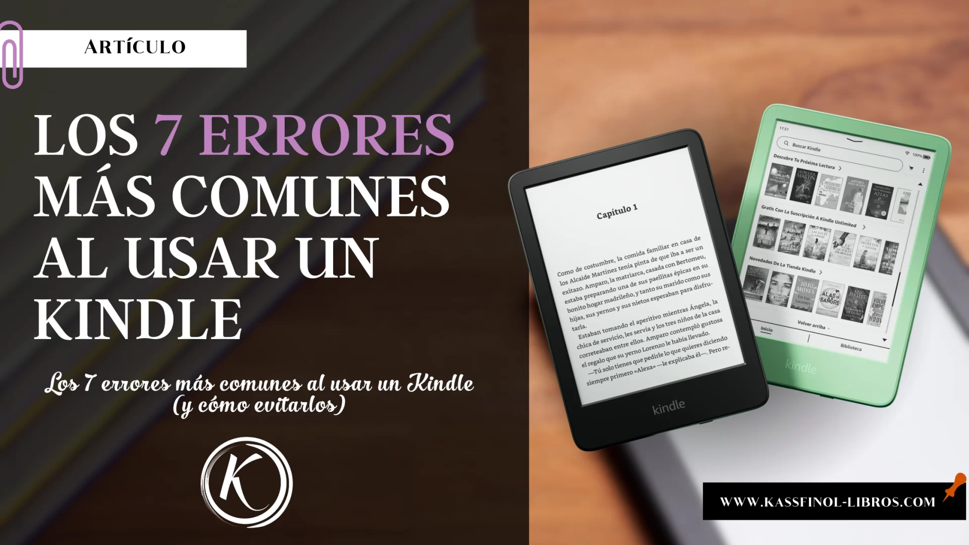 Los errores más comunes al usar un Kindle